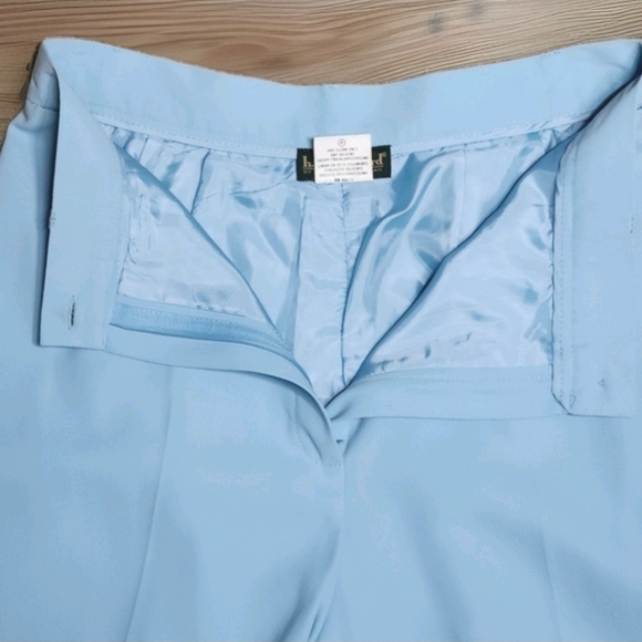 Harvé Benard NWT High-Rise Wide-Leg Trousers | Fully Lined Sky Blue - Picture 9 of 13
